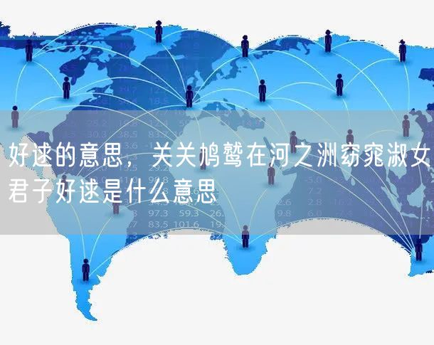 好逑的意思，关关鸠鹫在河之洲窈窕淑女君子好逑是什么意思
