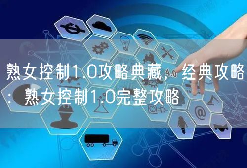 熟女控制1.0攻略典藏，经典攻略：熟女控制1.0完整攻略