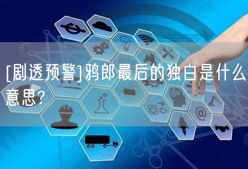 [剧透预警]鸦郎最后的独白是什么意思?
