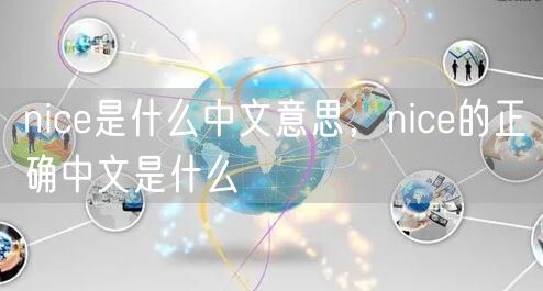 nice是什么中文意思，nice的正确中文是什么