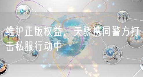 维护正版权益，天骄携同警方打击私服行动中