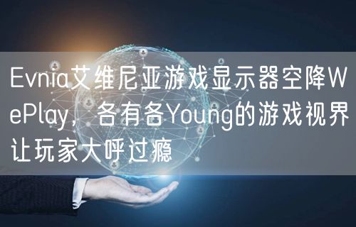 Evnia艾维尼亚游戏显示器空降WePlay，各有各Young的游戏视界让玩家大呼过瘾