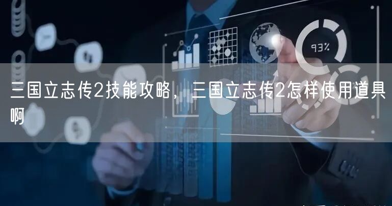 三国立志传2技能攻略，三国立志传2怎样使用道具啊