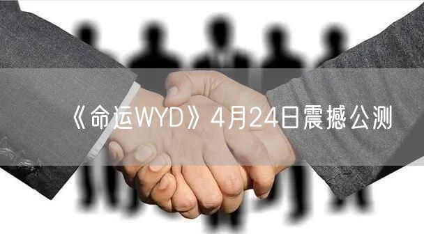 《命运WYD》4月24日震撼公测