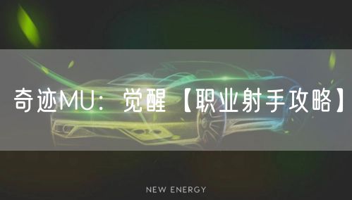 奇迹MU：觉醒【职业射手攻略】