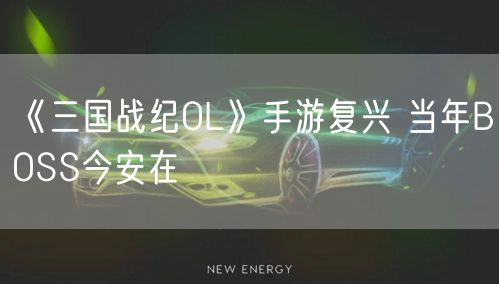 《三国战纪OL》手游复兴 当年BOSS今安在