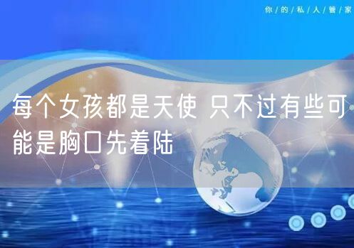 每个女孩都是天使 只不过有些可能是胸口先着陆