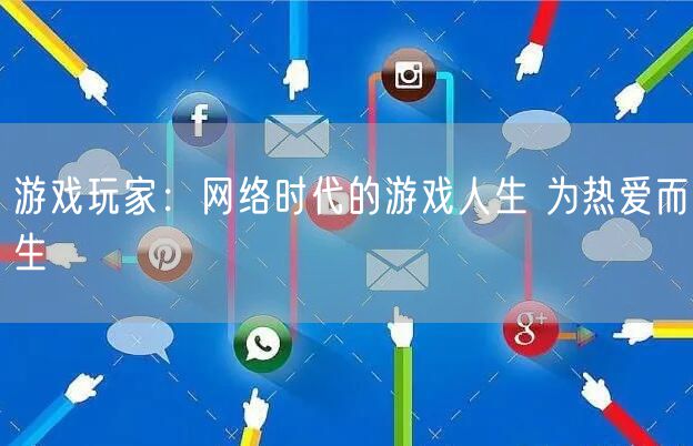 游戏玩家：网络时代的游戏人生 为热爱而生