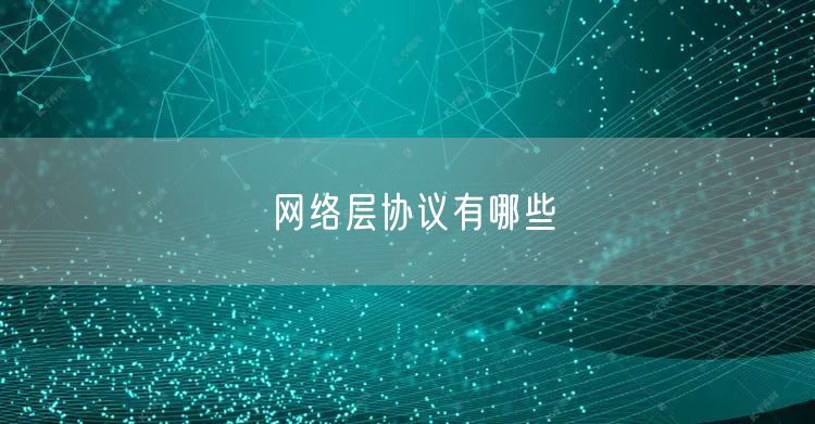 网络层协议有哪些