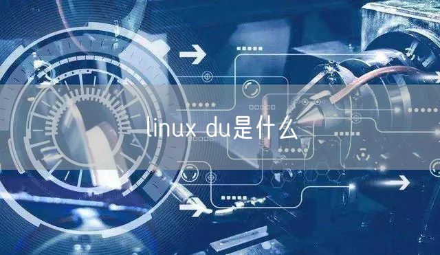 linux du是什么
