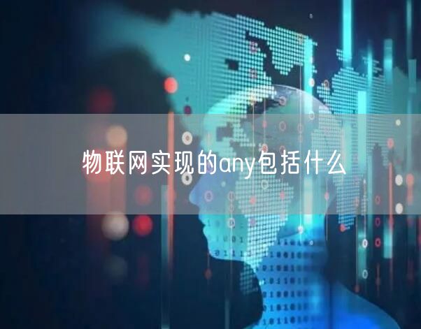 物联网实现的any包括什么