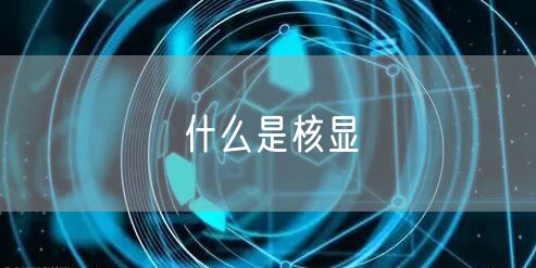 什么是核显