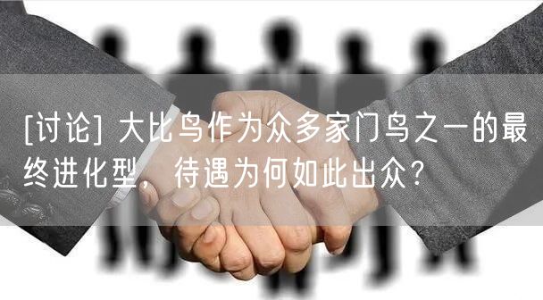 [讨论] 大比鸟作为众多家门鸟之一的最终进化型，待遇为何如此出众？
