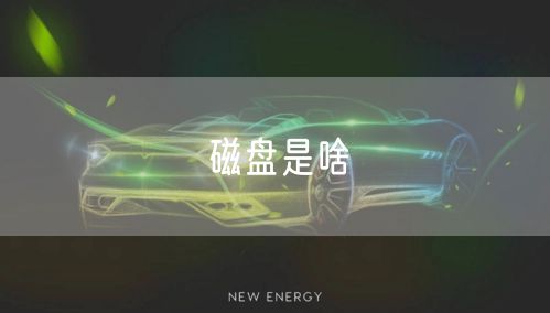 磁盘是啥