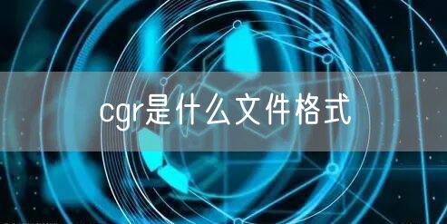 cgr是什么文件格式