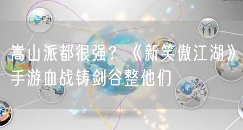 嵩山派都很强？《新笑傲江湖》手游血战铸剑谷整他们