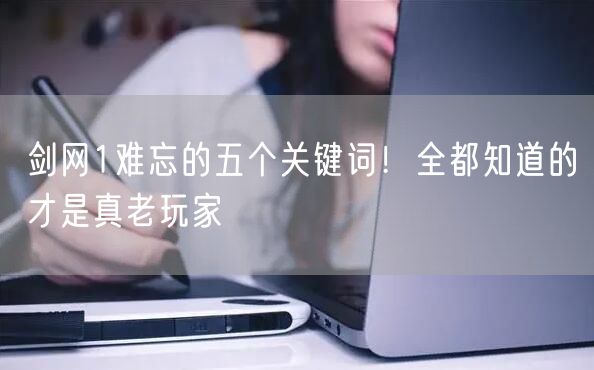 剑网1难忘的五个关键词！全都知道的才是真老玩家