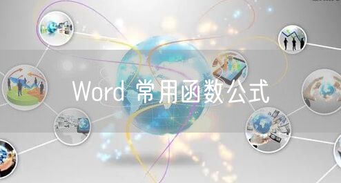 Word 常用函数公式
