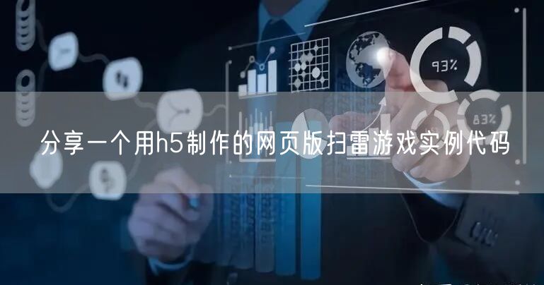 分享一个用h5制作的网页版扫雷游戏实例代码