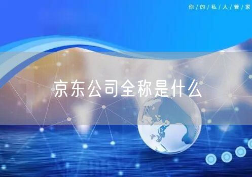 京东公司全称是什么